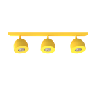 LUMICOM - LUMICOM | CAMPANELLA Plafoniera, 3X GU10, max 33W, metallo, giallo, D.12cm