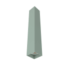 LUMICOM - LUMICOM | CUBE Plafoniera, 1X GU10, max 33W, metallo, iceberg green, H40cm