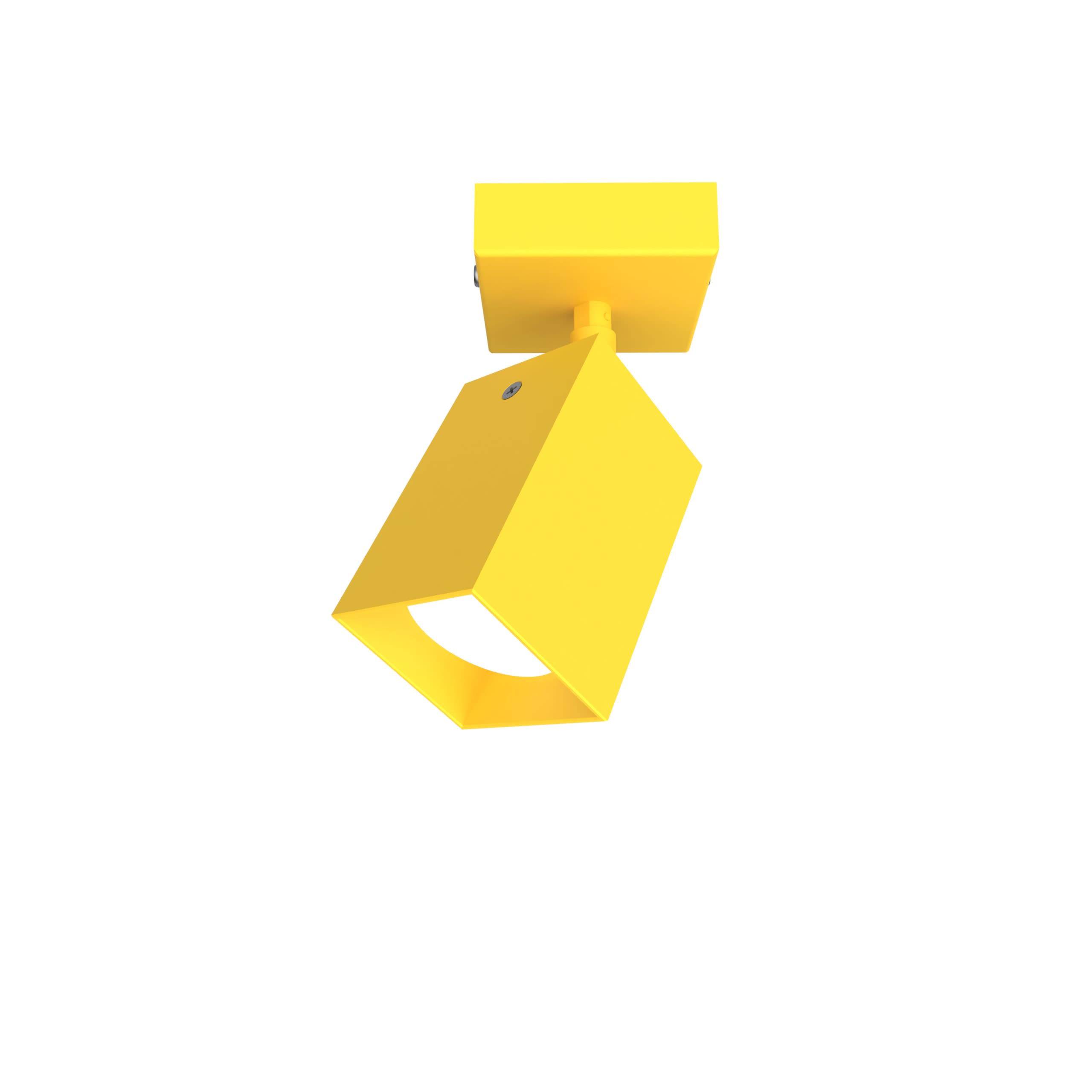 LUMICOM - LUMICOM | BRINCK Plafoniera S, 1X GU10, max 33W, metallo, giallo, L.6cm