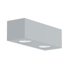 LUMICOM - LUMICOM | MANHATTAN M Plafoniera, 2X GU10, max 33W, metallo, grigio, 25x10cm