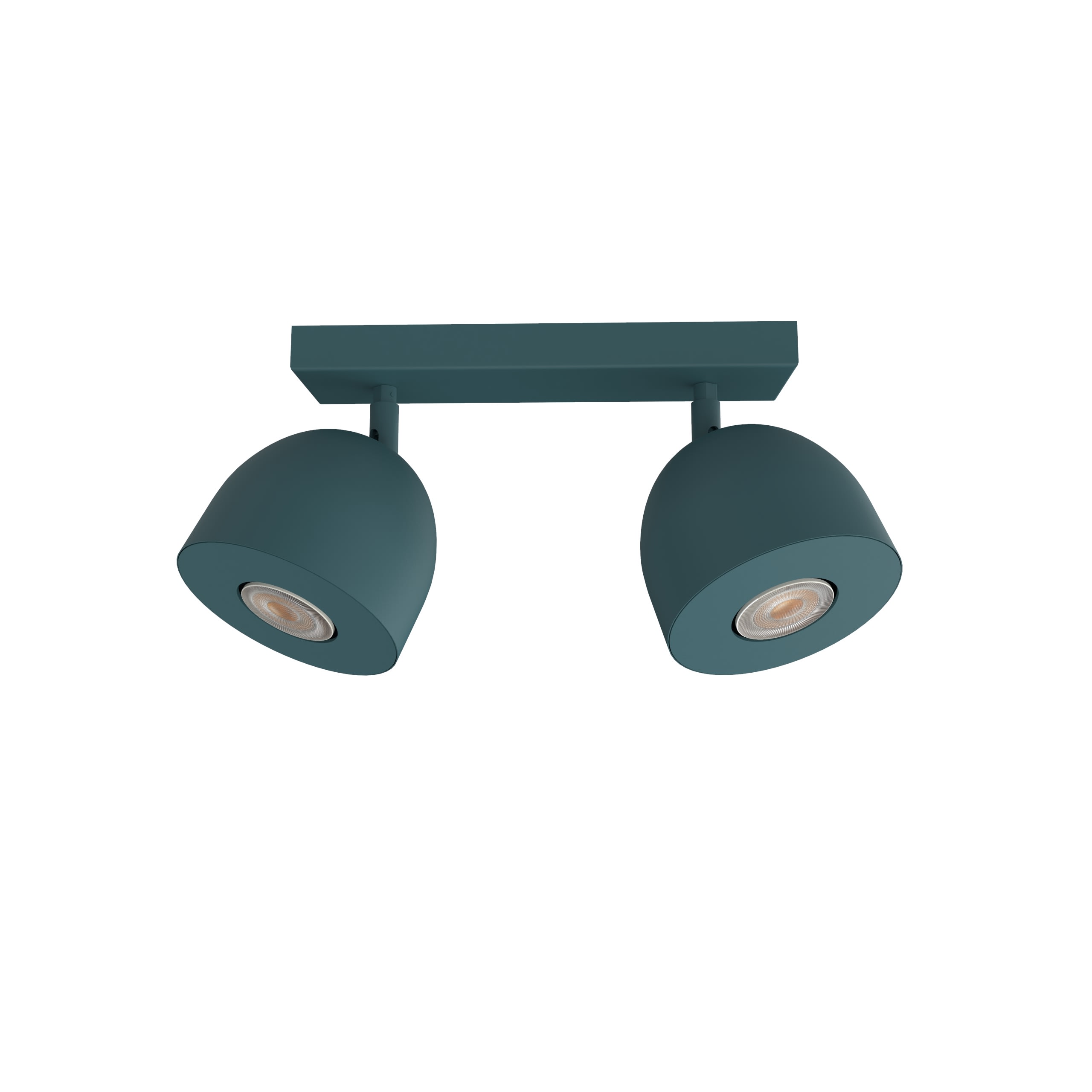 LUMICOM - LUMICOM | CAMPANELLA Plafoniera, 2X GU10, max 33W, metallo, blu mediterraneo, D.12cm