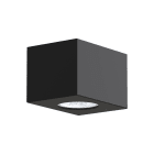 LUMICOM - LUMICOM | MANHATTAN S Plafoniera, 1X GU10, max 33W, metallo, nero opaco, 10x10cm