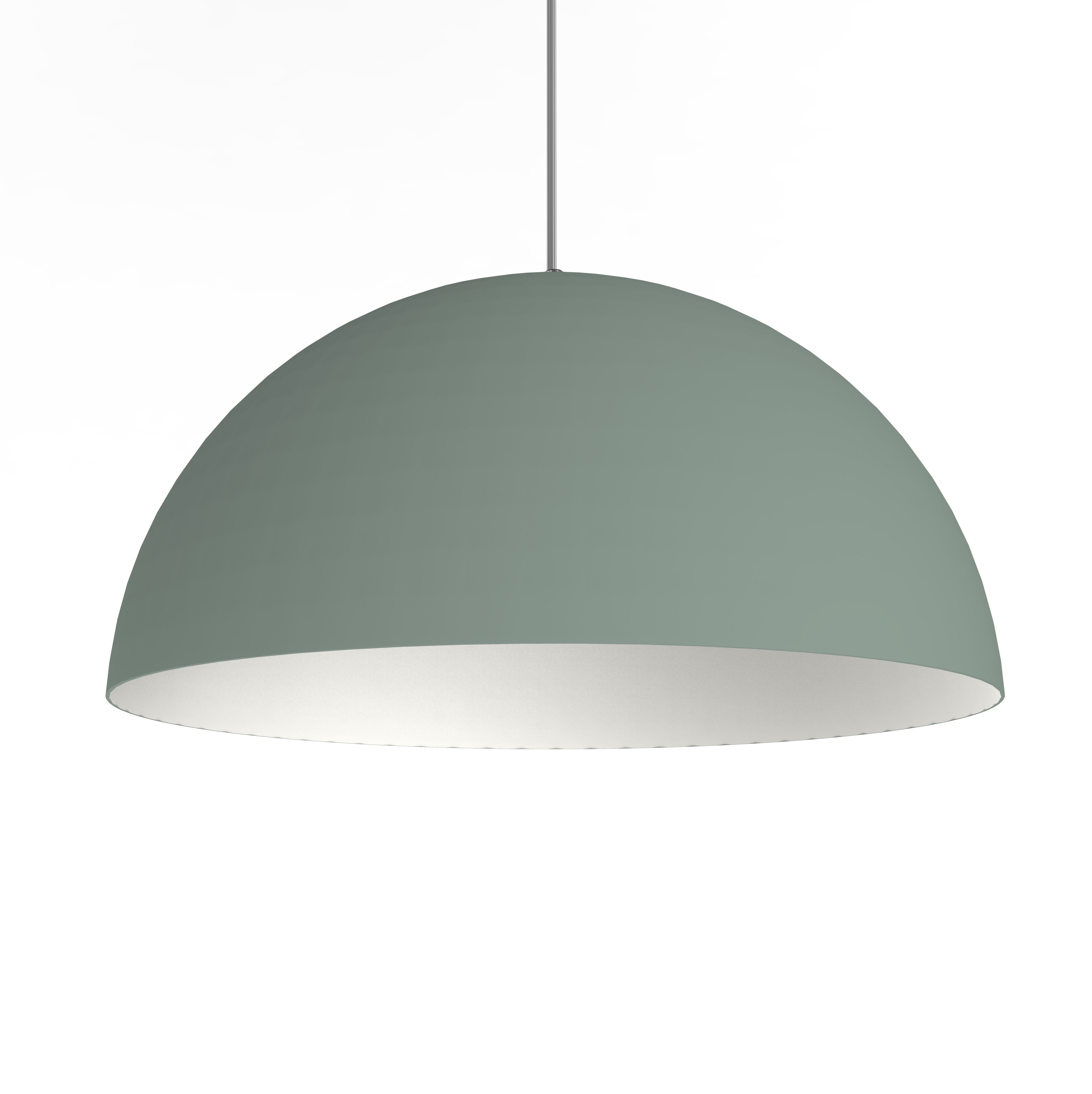 LUMICOM - CASSIS sospensione Ø40 metallo verde iceberg/bianco 1 x E27