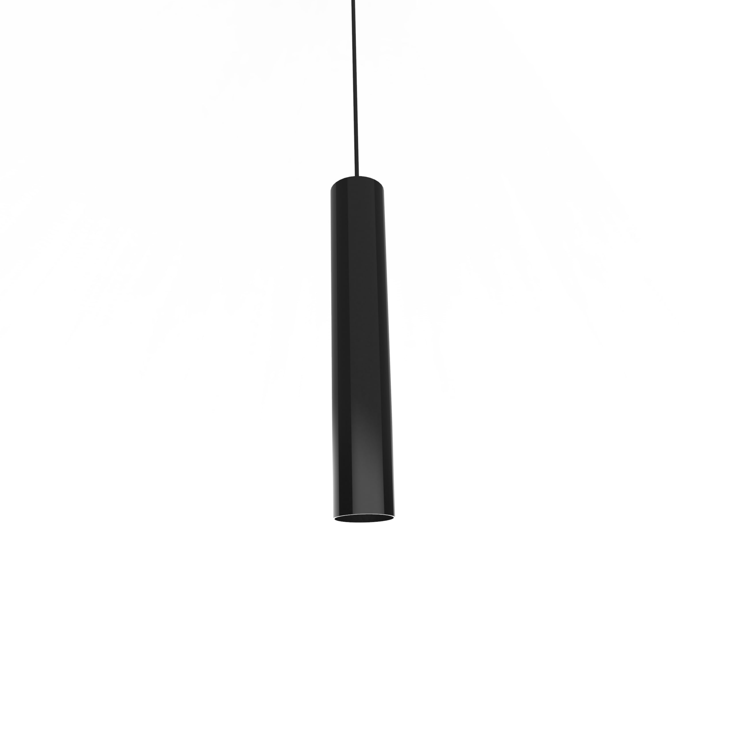 LUMICOM - LUMICOM | ROND Sospensione, 1X GU10, max 42W, metallo, nero lucido, H.30cm