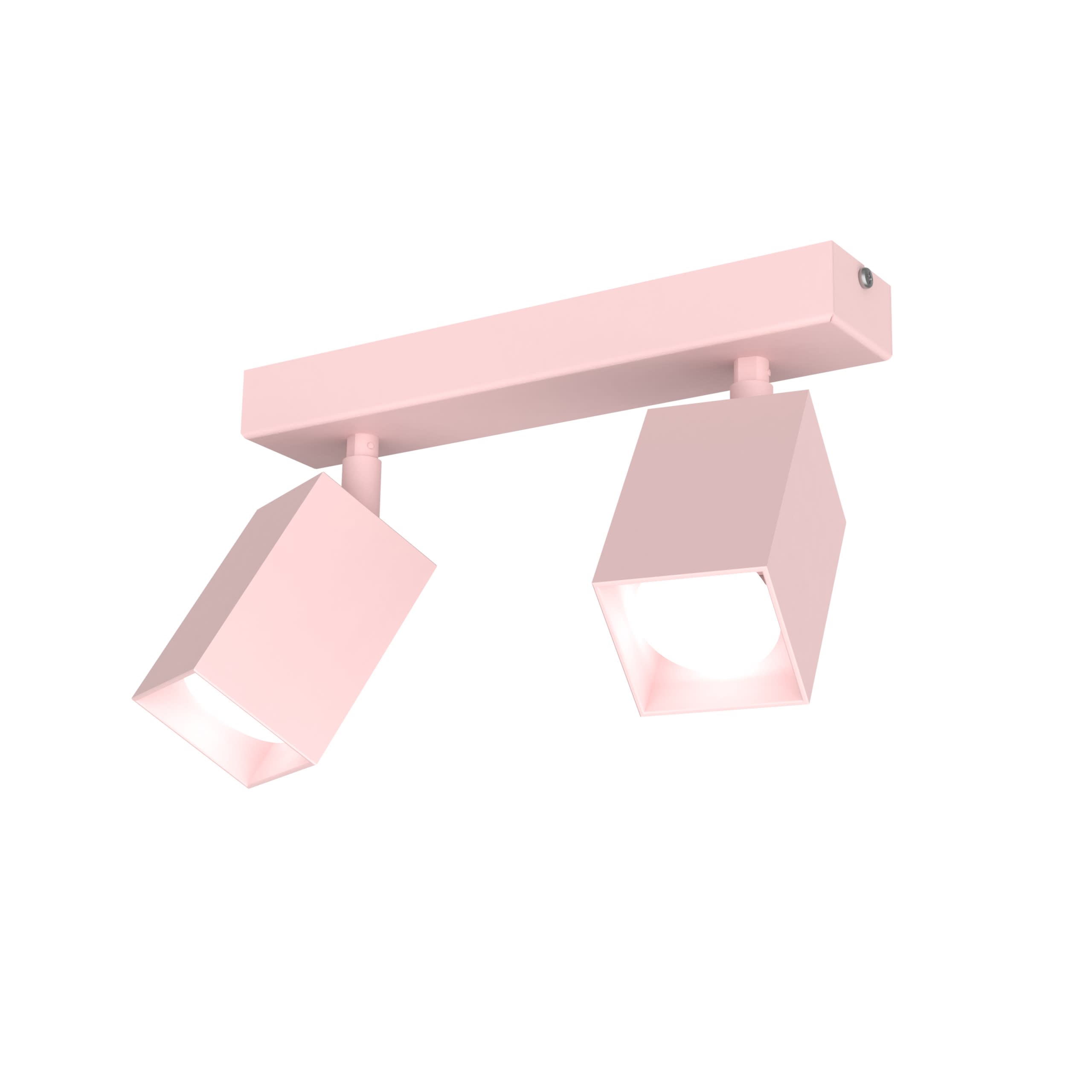 LUMICOM - LUMICOM | BRINCK Plafoniera M, 2X GU10, max 33W, metallo, rosa, L.6cm