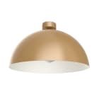 LUMICOM - CASSIS plafoniera Ø40 metallo anodic gold/bianco 1x E27