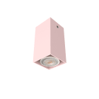 LUMICOM - LUMICOM | CUBE Plafoniera, 1X GU10, max 33W, metallo, rosa, H10cm