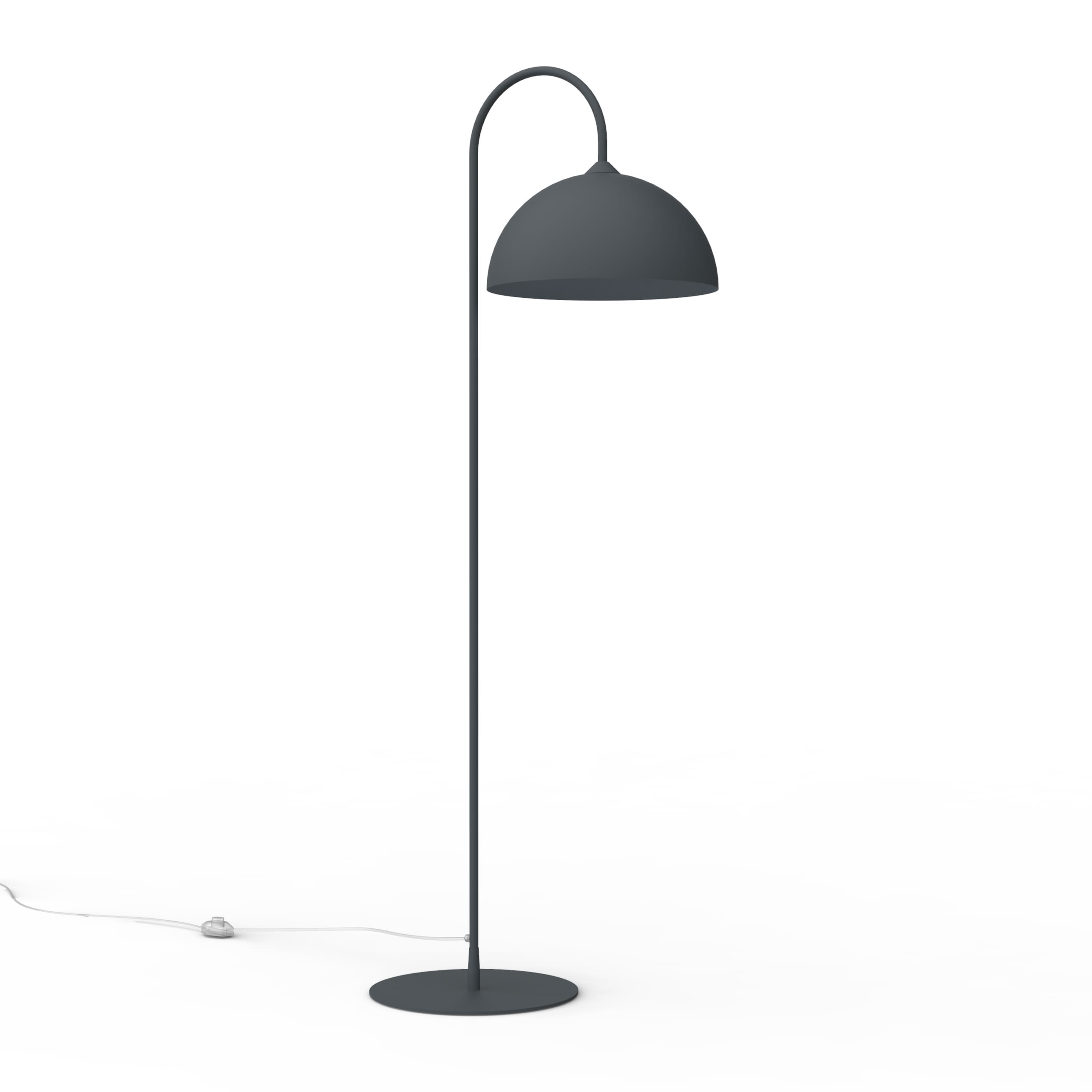 LUMICOM - CASSIS ARCO Stehlampe, 170 cm, Anthrazit, Metall, 1xE27