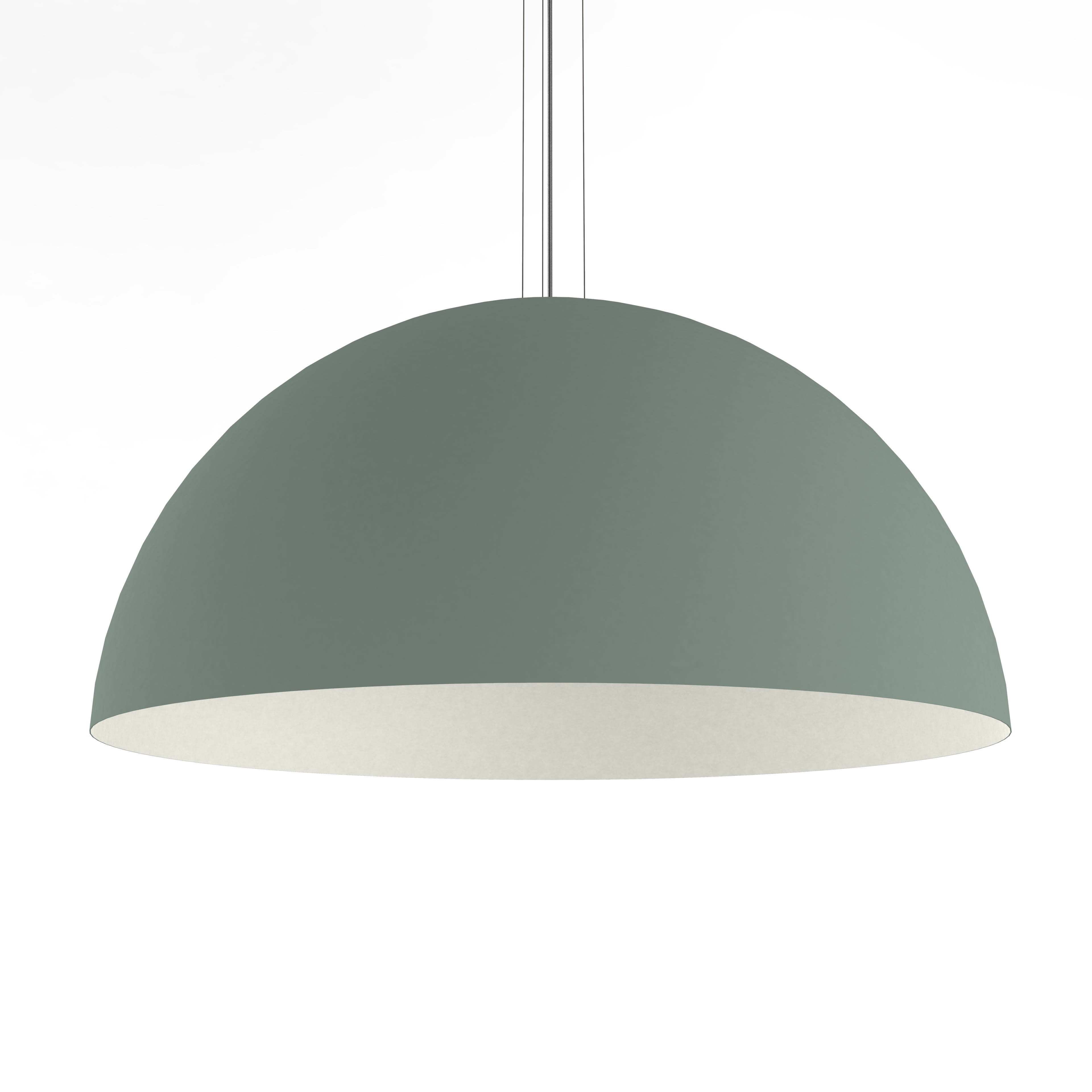 LUMICOM - CASSIS sospensione Ø80 metallo verde iceberg/bianco 1 x E27