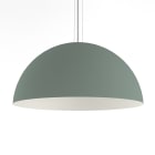 LUMICOM - CASSIS sospensione Ø80 metallo verde iceberg/bianco 1 x E27