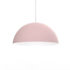LUMICOM - CASSIS sospensione Ø60 metallo rosa/bianco 1 x E27