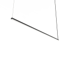 LUMICOM - SPLINT suspension 1X schwarz glanzende metall LED TW 2700-6000 17,3W / m