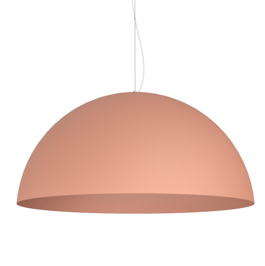 LUMICOM - CASSIS sospensione Ø60 metallo terracotta 1xE27