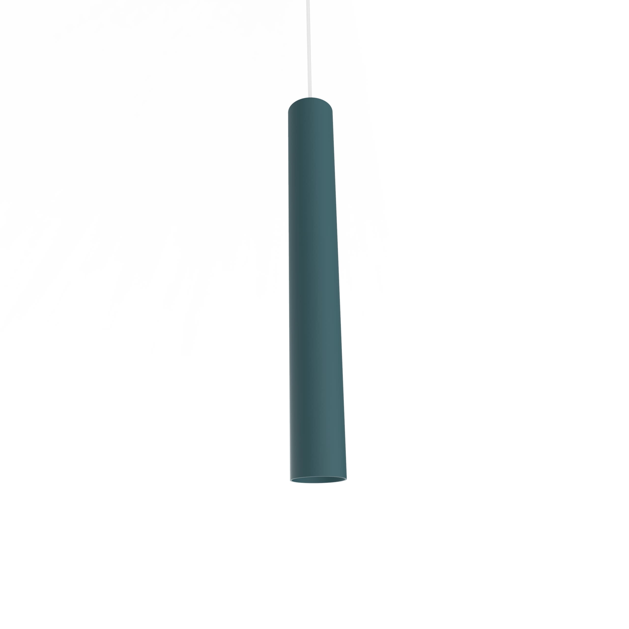 LUMICOM - LUMICOM | ROND Sospensione, 1X GU10, max 33W, metallo, blu mediterraneo, H.40cm