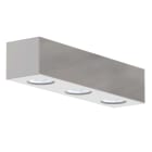 LUMICOM - LUMICOM | MANHATTAN L Plafoniera, 3X GU10, max 33W, metallo, bianco lucido, 30x10cm