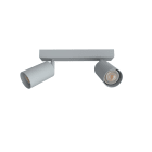 LUMICOM - LUMICOM | FORM M Plafoniera, 2X GU10, max 33W, metallo, grigio, L.30cm