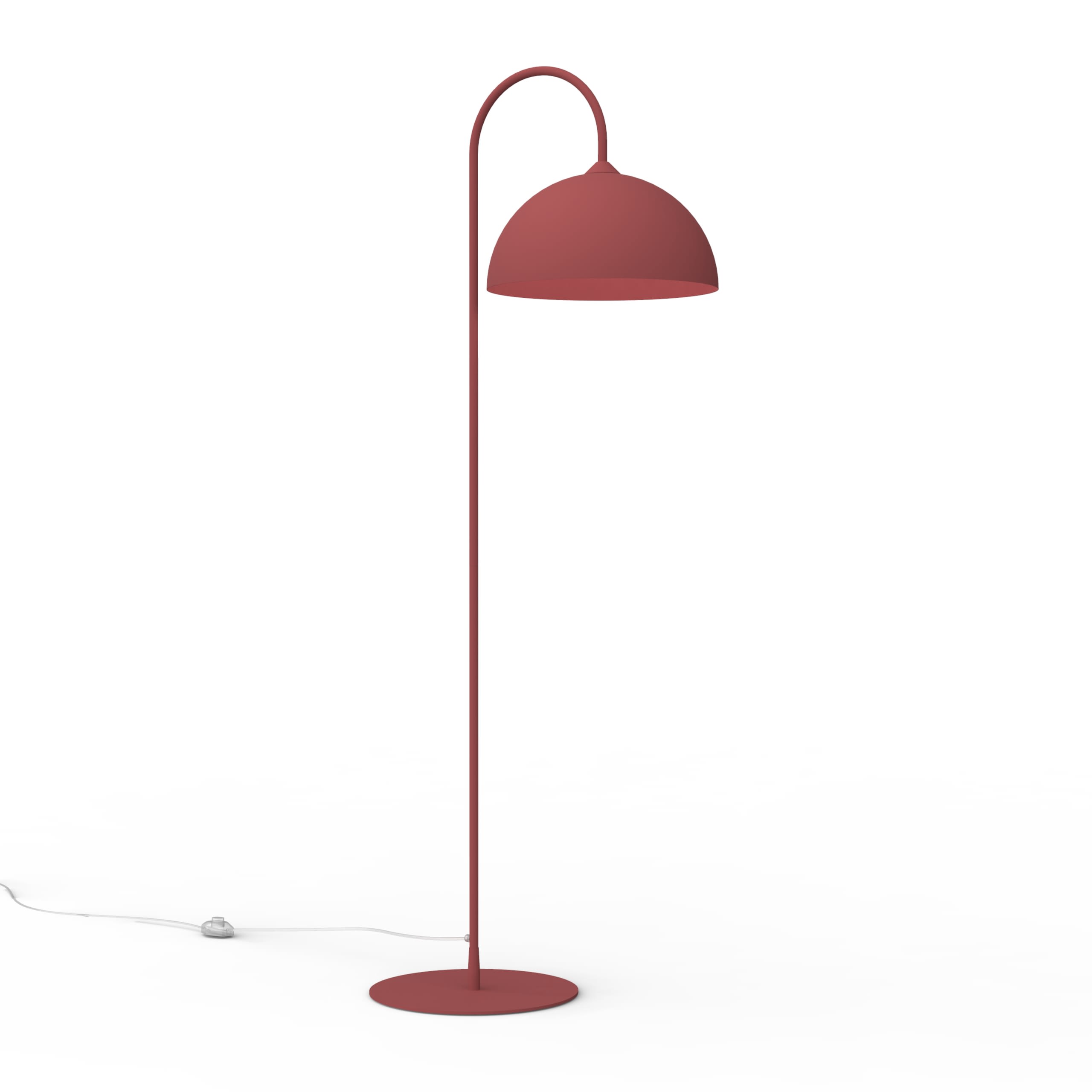 LUMICOM - CASSIS ARCO Stehlampe, 170 cm, rot, Metall, 1xE27
