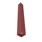 LUMICOM - LUMICOM | CUBE Plafoniera, 1X GU10, max 33W, metallo, rosso cowhide, H60cm