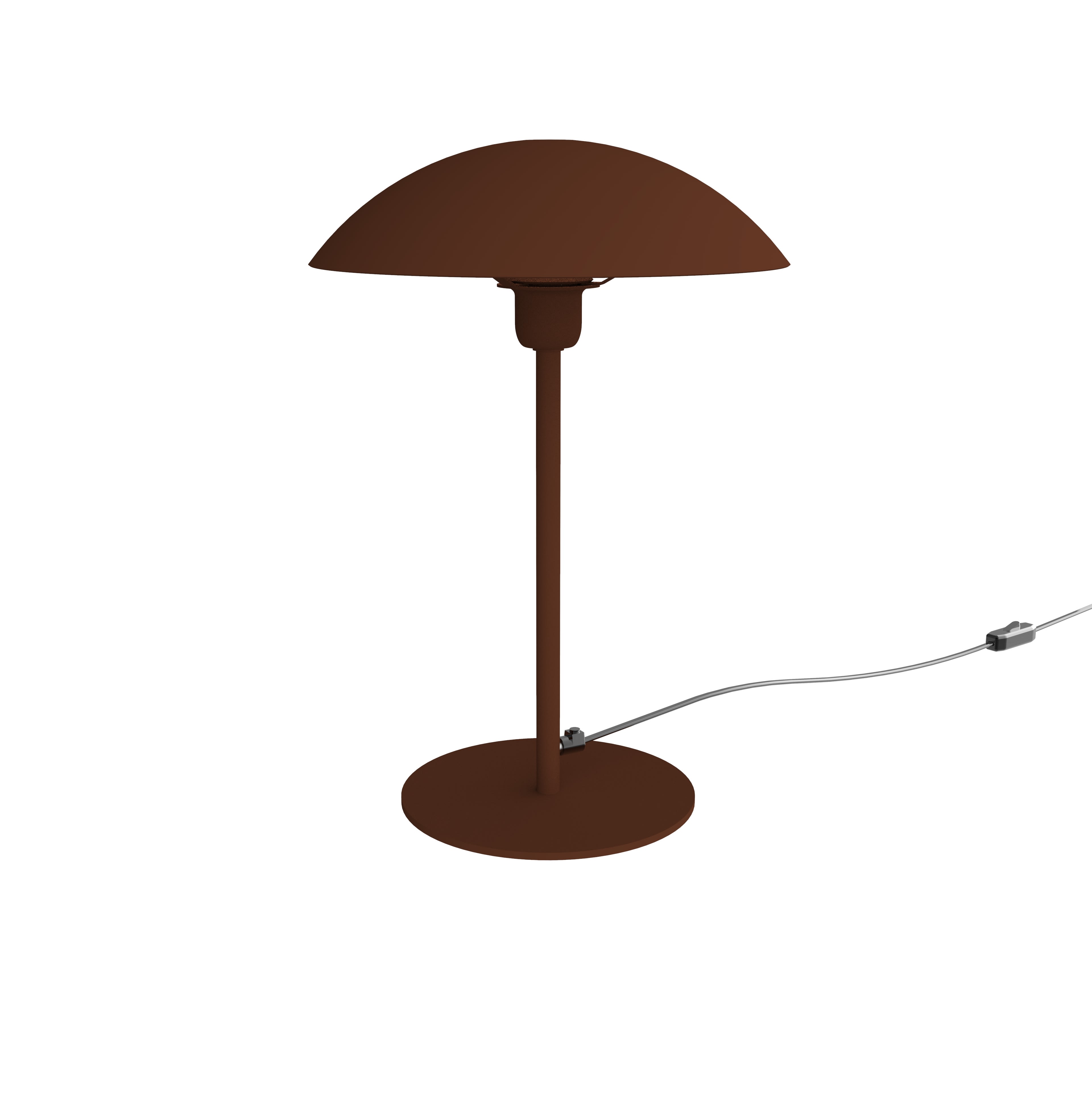 LUMICOM - CASSIS tavolo Ø30 metallo corten 1xE27