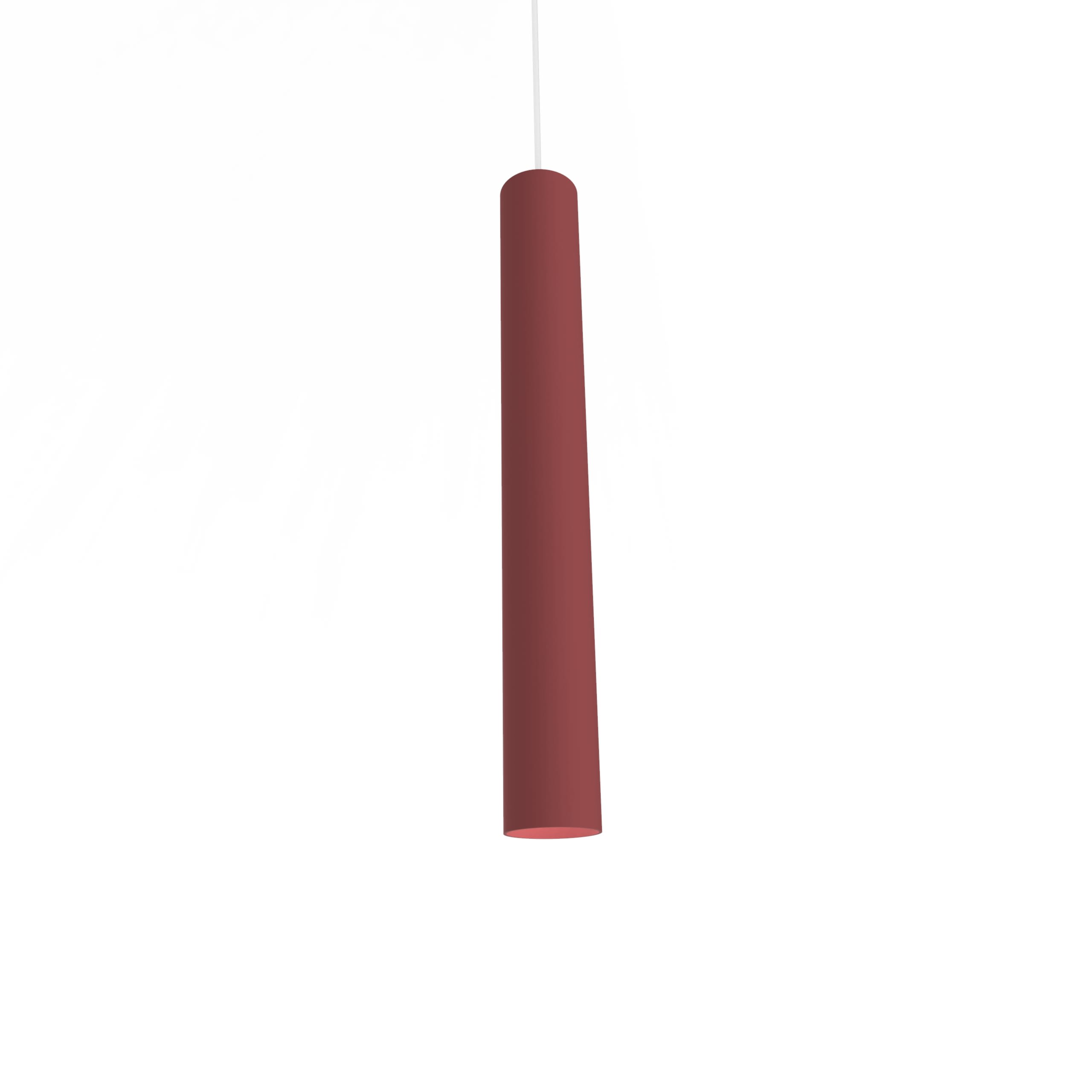 LUMICOM - LUMICOM | ROND Sospensione, 1X GU10, max 33W, metallo, rosso cowhide, H.40cm