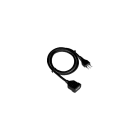 MED - Prolunga Elettrica Spina 10 A - Presa 10 A - 3 mt - 3 x 0,75 mmq - NERO
