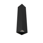 LUMICOM - LUMICOM | CUBE Plafoniera, 1X GU10, max 33W, metallo, nero opaco, H30cm