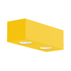 LUMICOM - LUMICOM | MANHATTAN M Plafoniera, 2X GU10, max 33W, metallo, giallo, 25x10cm