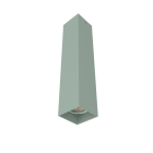 LUMICOM - LUMICOM | CUBE Plafoniera, 1X GU10, max 33W, metallo, verde iceberg, H30cm