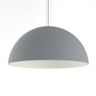 LUMICOM - CASSIS Pendelleuchte, Ø80, Metall Graues/Weiß, 1 x E27