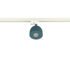 LUMICOM - CAMPANELLA TRACK H12 Ø12 METALLO BLU MEDITERRANEO 1XGU10