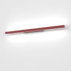 LUMICOM - LUMICOM | RIFT wandleuchte l, STRIP LED, 30W/m, 4000K, metall, rot cowhide, L.90