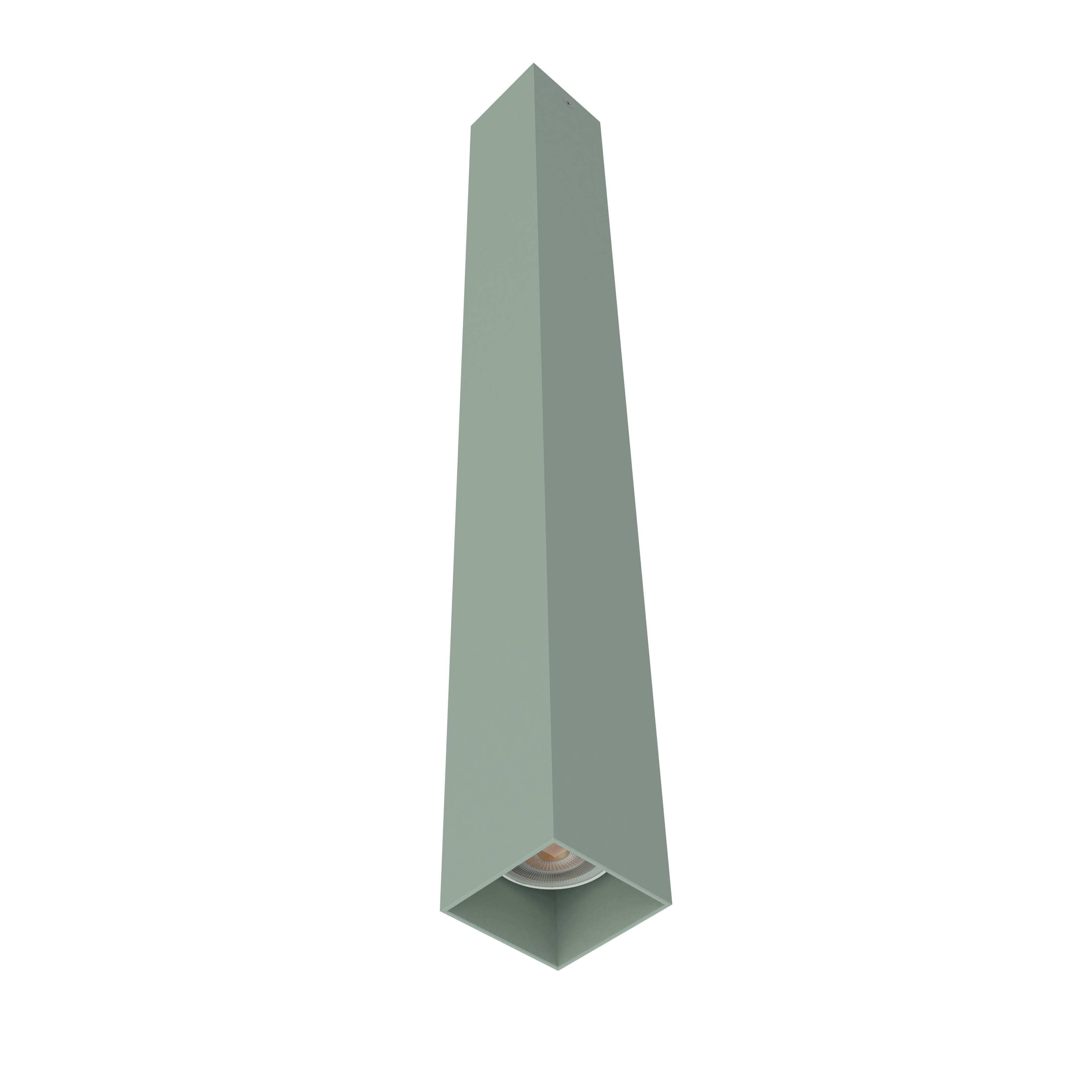 LUMICOM - LUMICOM | CUBE Deckenleuchte, 1X GU10, max 33W, metall, grün iceberg, H60cm