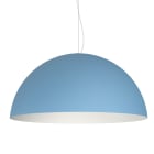 LUMICOM - CASSIS sospensione Ø60 metallo blu avio/bianco 1xE27