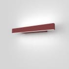 LUMICOM - LUMICOM | RIFT wandleuchte s, STRIP LED, 11W/m, 4000K, metall, rot cowhide, L.30