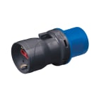ROSI - ADATTATORE SPINA INDUSTRIALE 16A 3P 220V - 1 PRESA SCHUKO BIV. 10/16A - IP20 - 10 PZ