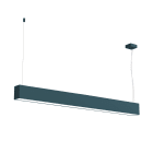 LUMICOM - LUMICOM | LINEAR Sospensione, STRIP LED INTEGRATA, 17.4W, 4000K, metallo, blu mediterraneo, L100cm