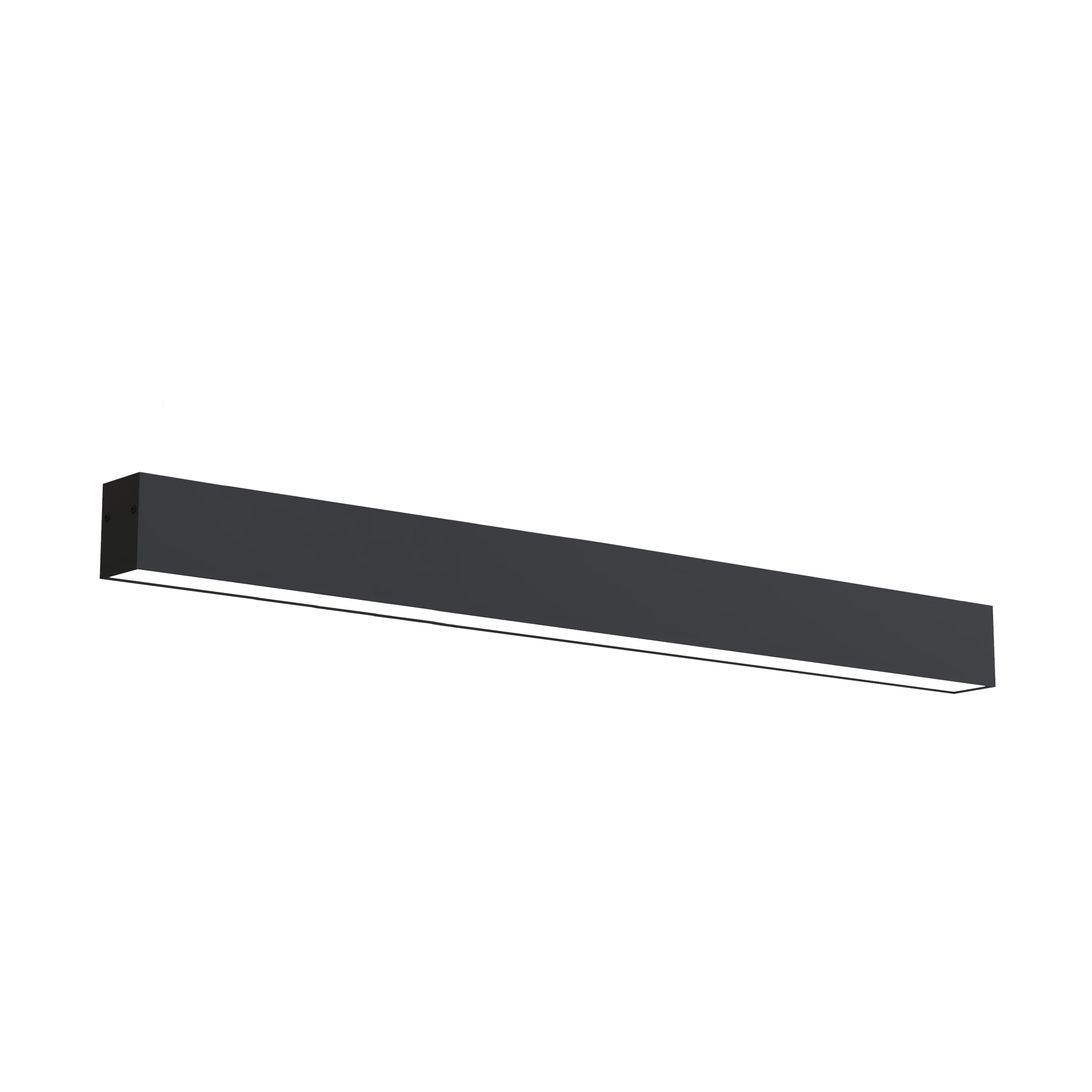 LUMICOM - LUMICOM | LINEAR Plafoniera, STRIP LED INTEGRATA, 24W, 4000K, metallo, nero opaco, L100cm