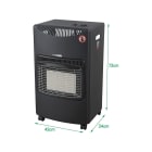 ENERGYX - STUFA GPL 3 MATTONI NERO ENERGYX