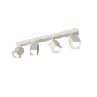 LUMICOM - LUMICOM | BRINCK Plafoniera L, 4X GU10, max 33W, metallo, bianco lucido, L.6cm