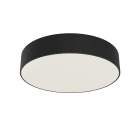 LUMICOM - LUMICOM | PUNNETT Plafoniera, LED INTEGRATO, 18W, 4000K, metallo/plexiglas, nero opaco, D.40cm