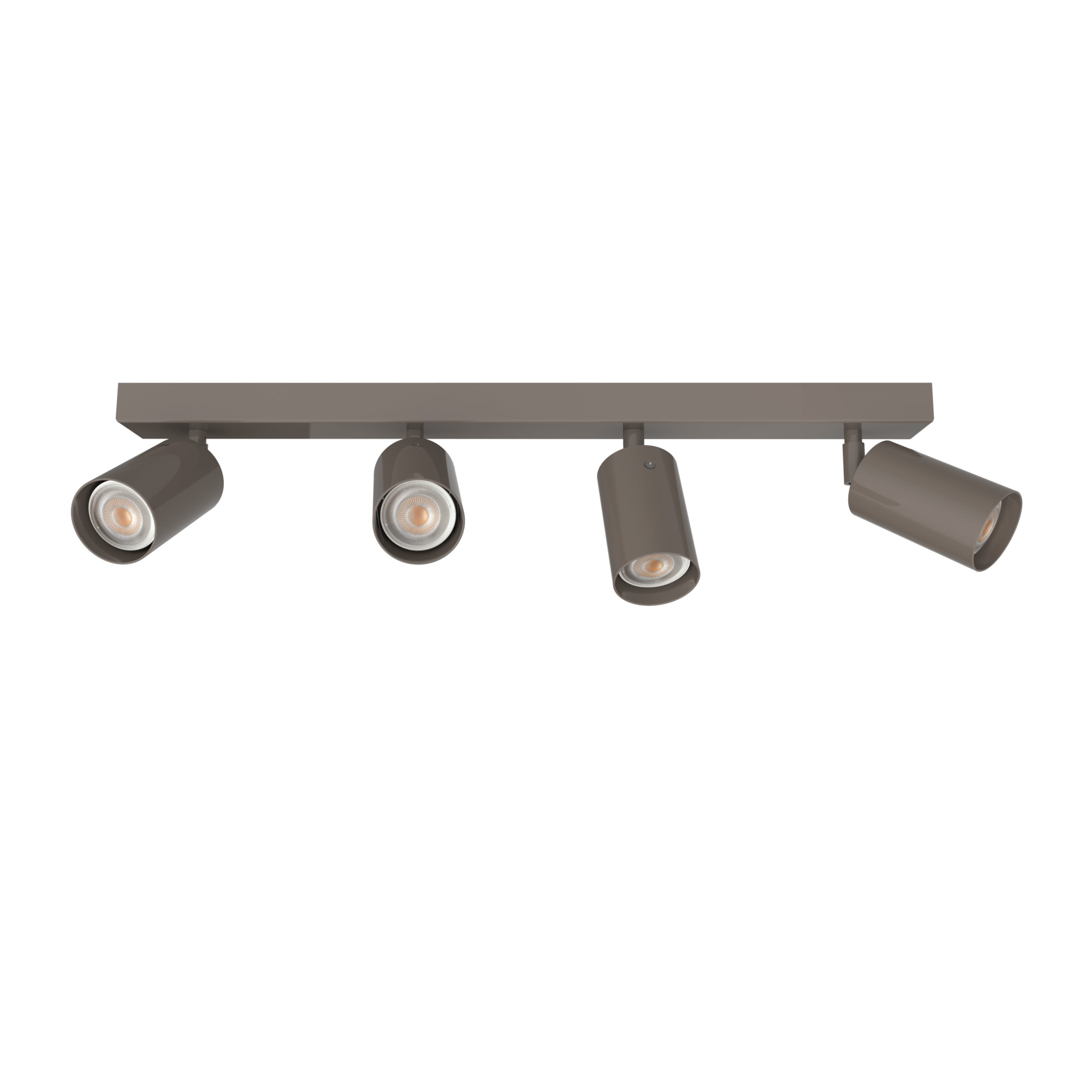 LUMICOM - LUMICOM | FORM L Plafoniera, 4X GU10, max 33W, metallo, tortora lucido, L.60cm