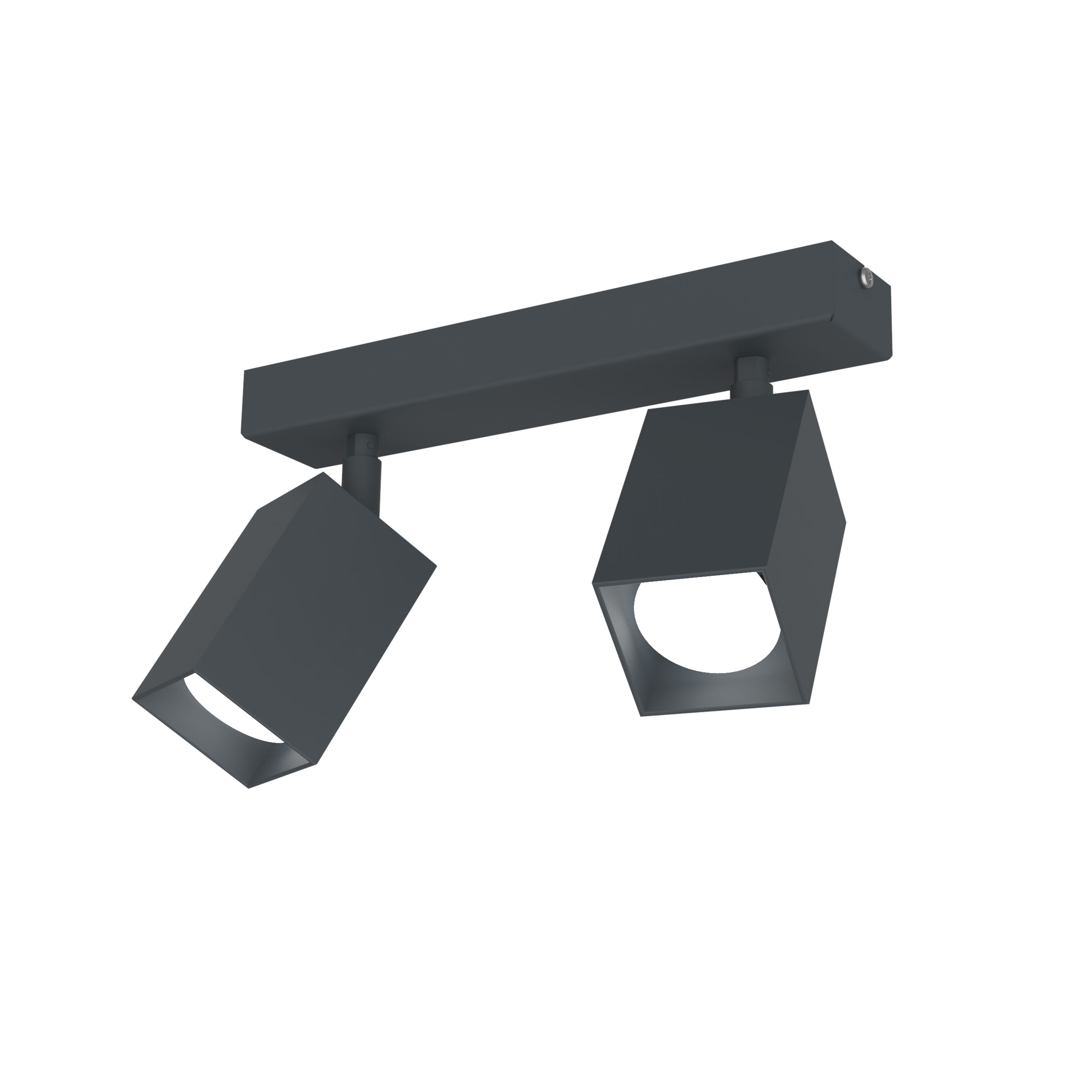LUMICOM - LUMICOM | BRINCK Plafoniera M, 2X GU10, max 33W, metallo, antracite, L.6cm