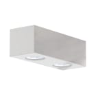 LUMICOM - LUMICOM | MANHATTAN M Plafoniera, 2X GU10, max 33W, metallo, bianco lucido, 25x10cm