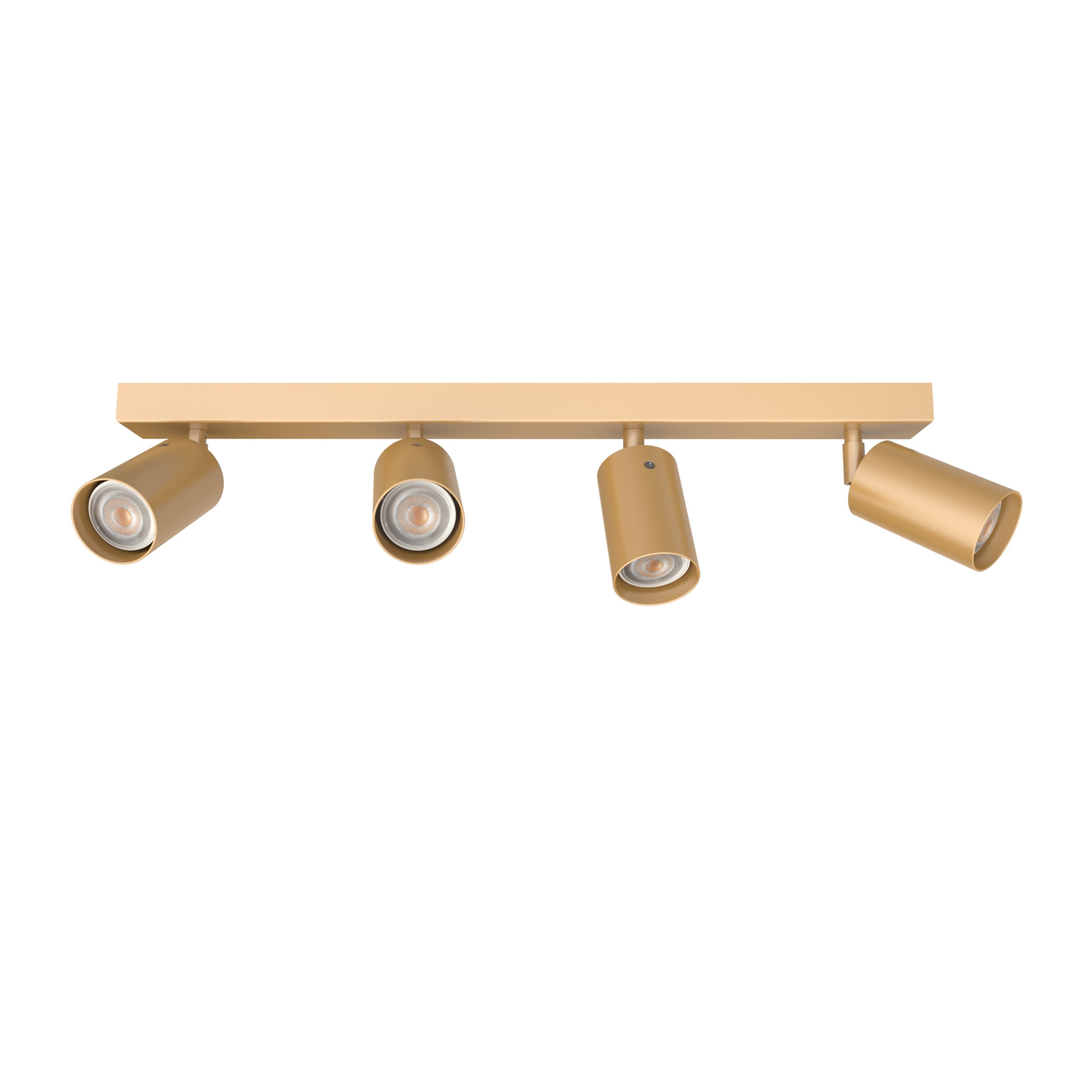 LUMICOM - LUMICOM | FORM L Plafoniera, 4X GU10, max 33W, metallo, oro anodic, L.60cm
