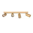LUMICOM - LUMICOM | FORM L Plafoniera, 4X GU10, max 33W, metallo, oro anodic, L.60cm