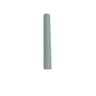 LUMICOM - LUMICOM | ROND Plafoniera, 1x GU10, max 33W, metallo, verde iceberg, D.6cm x H40cm