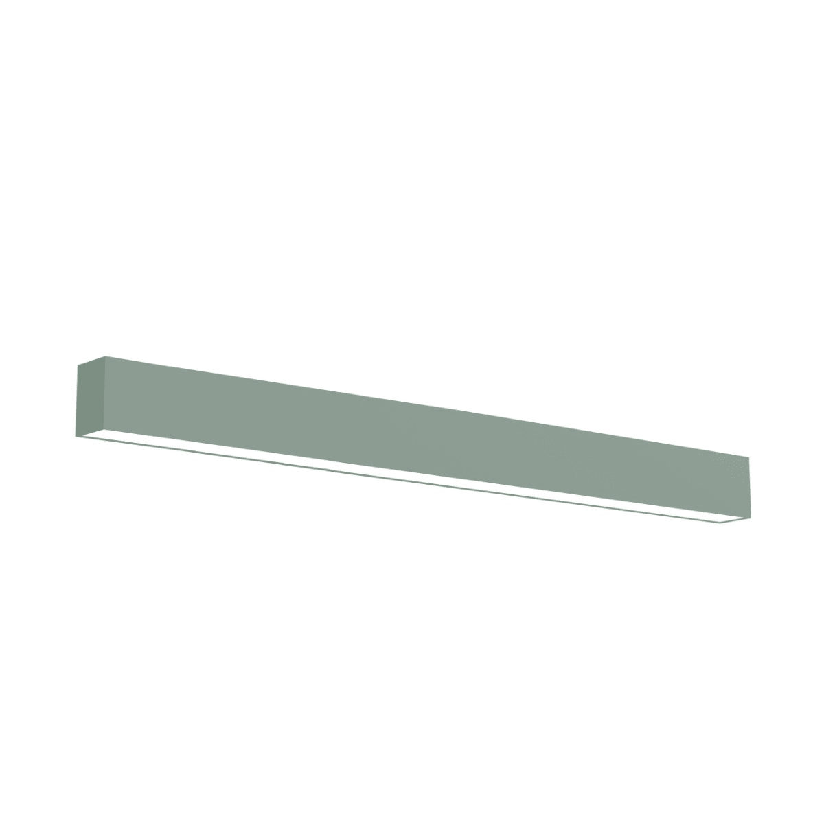LUMICOM - LUMICOM | LINEAR Plafoniera, STRIP LED INTEGRATA, 24W, 4000K, metallo, verde iceberg, L100cm