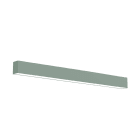 LUMICOM - LUMICOM | LINEAR Plafoniera, STRIP LED INTEGRATA, 24W, 4000K, metallo, verde iceberg, L100cm