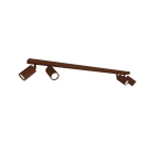 LUMICOM - LUMICOM | FLECK Plafoniera, 4x GU10, max 33W, metallo, corten, D.6cm