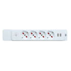 ROSI MATERIALE ELETT - RCORS8412UB MULT SPECIALIST 4 POSTI+2USB, + INTER.,